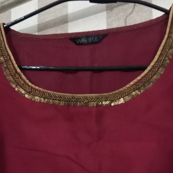Wishful banarasi silk kurti size 8 - Picture 2 of 3